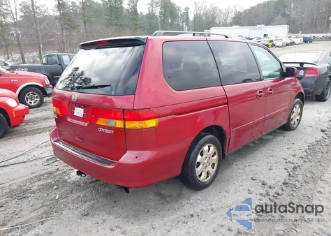 2002 Honda Odyssey Ex from USA, damaged, VIN 5FNRL18652B015966